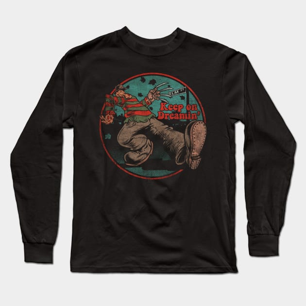 KEEP ON DREAMIN' Long Sleeve T-Shirt by joeyjamesartworx